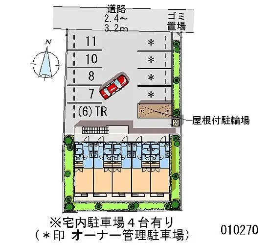 ★手数料０円★伊丹市東野　月極駐車場（LP）